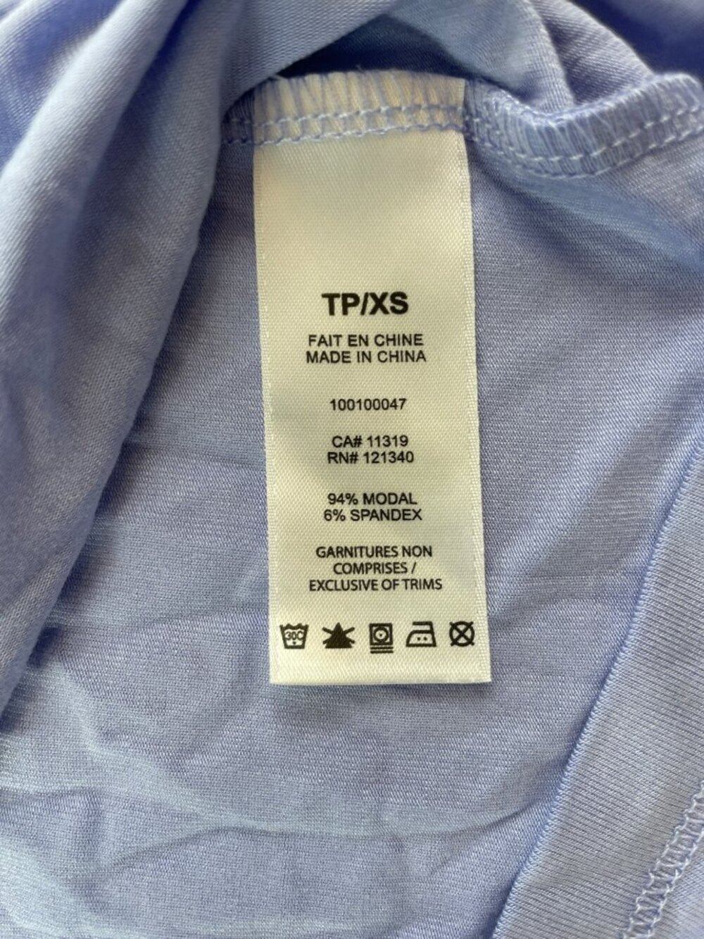 Garage Smooth Crewneck Lavender Long Sleeve Top Modal Blend Wmn's Sz XS $35 NWT - Picture 4 of 5